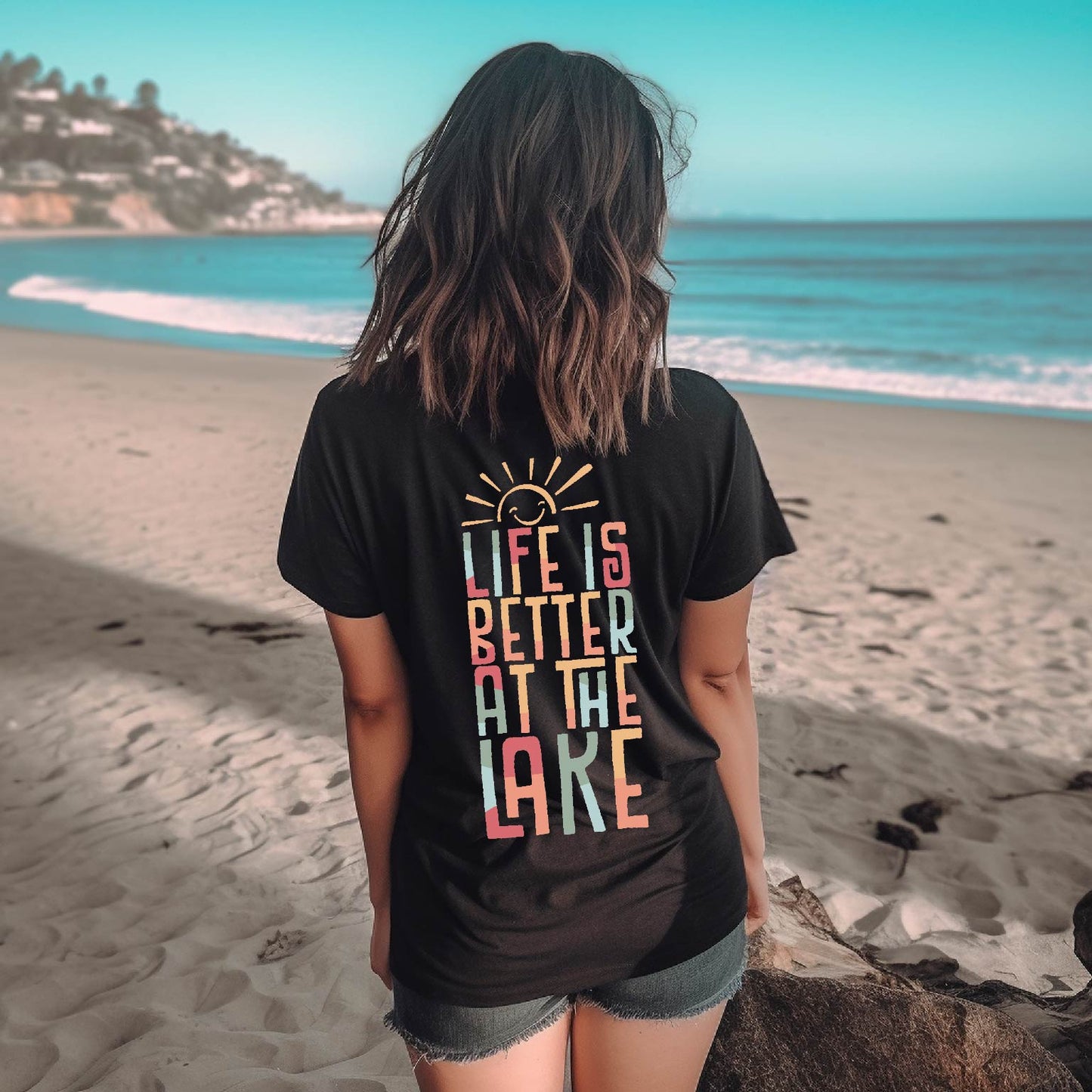 Life is Better at the Lake - Front & Back Graphic