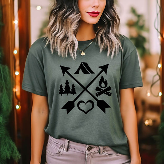 Camping Silhouette Tee