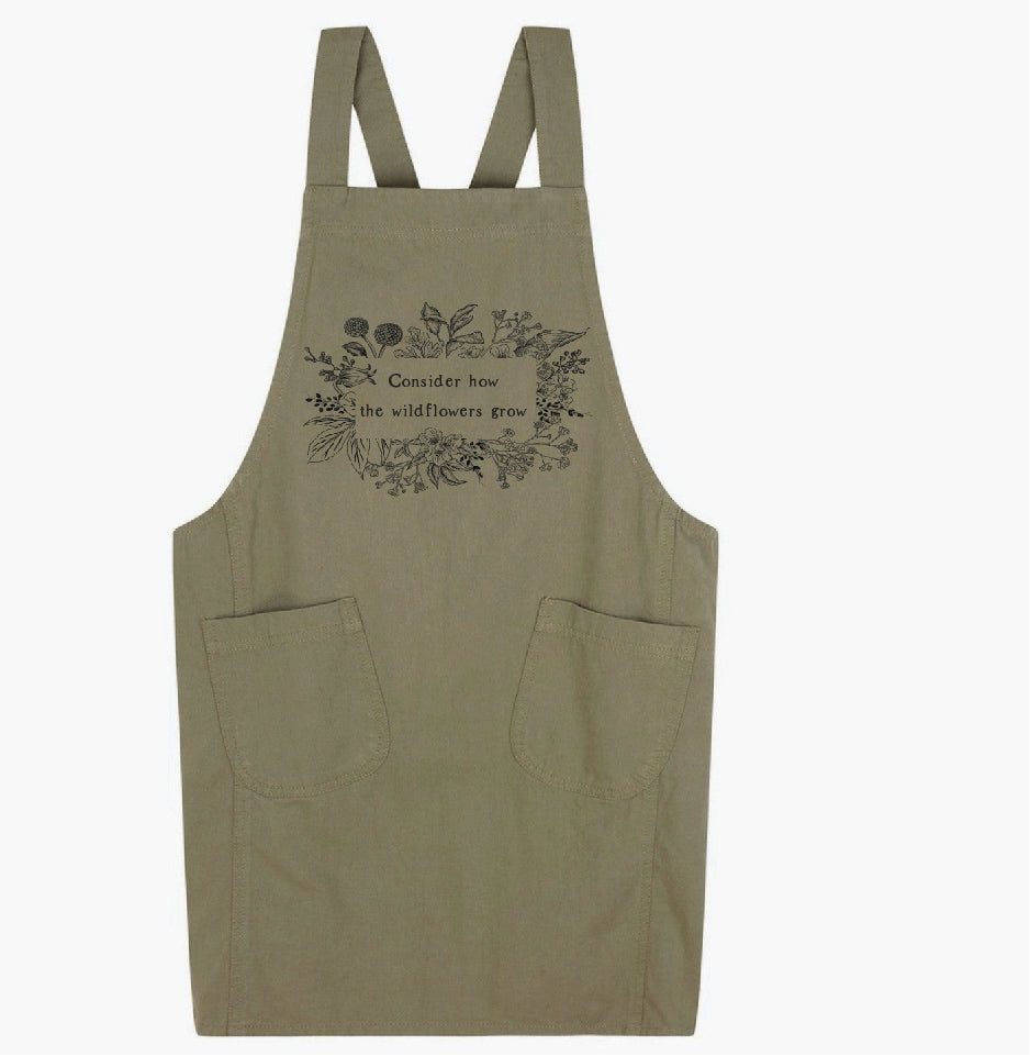 Apron - Consider How the Wildflowers Grow