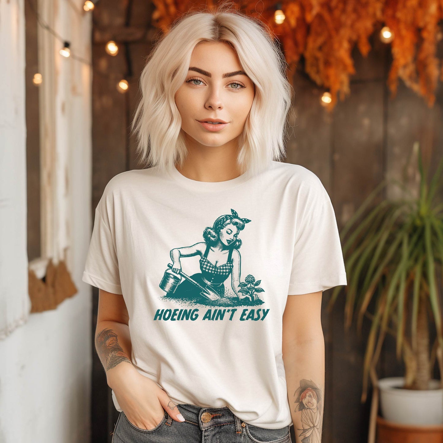 Hoeing Ain't Easy Tee