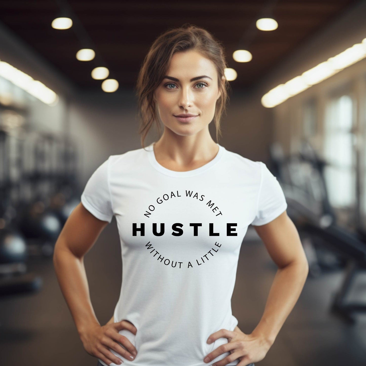 No Goal Was Met Without a Little Hustle Tee