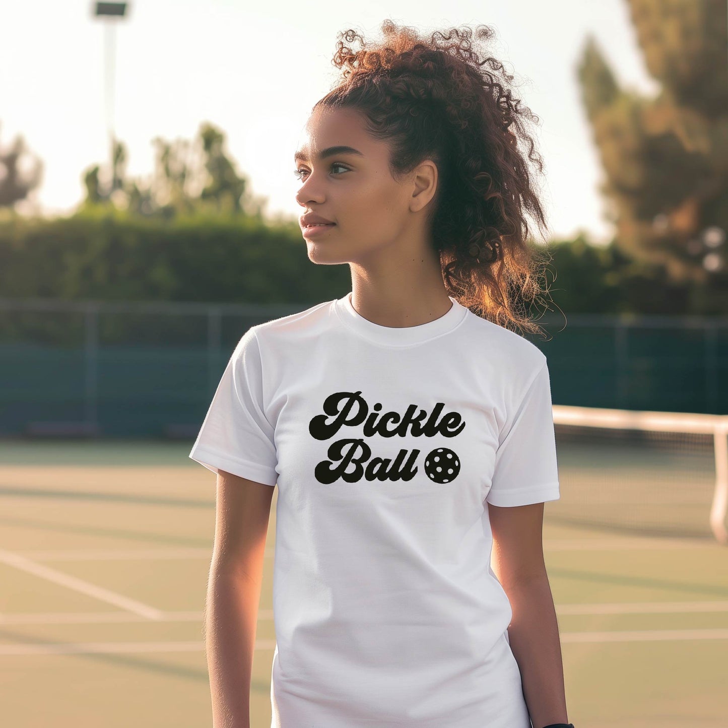 Pickleball Tee - Black Lettering