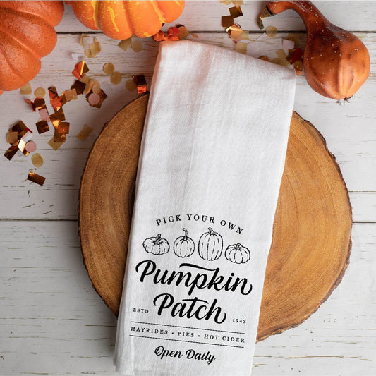 Pick Your Own Pumpkin Tea Towel