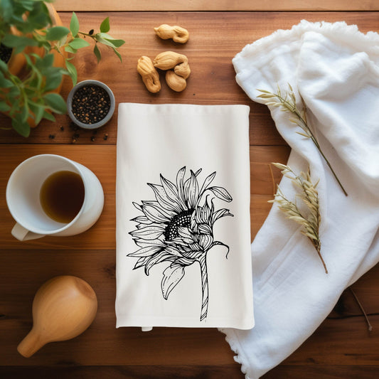 Sunflower Tea Towel