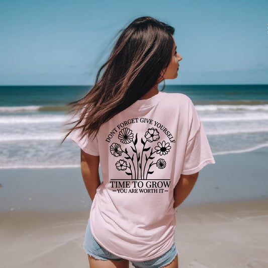 Time to Grow Tee - Front & Back Graphic