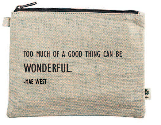 Too Much of a Good Thing Canvas Zipper Bag