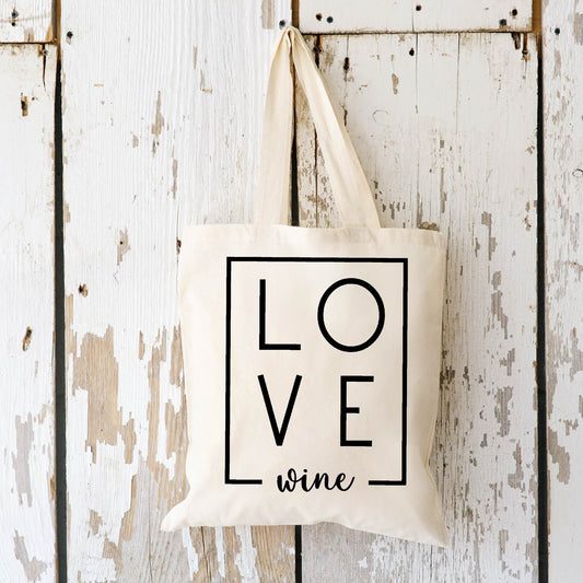 Love Wine Tote Bag