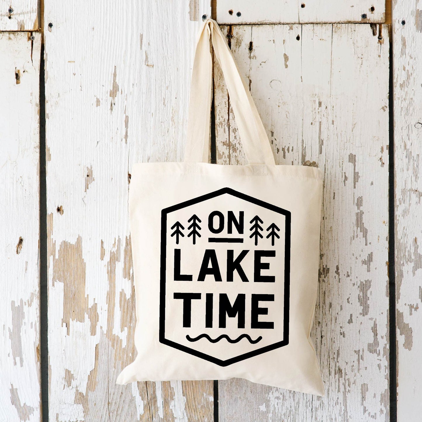 On Lake Time Tote Bag